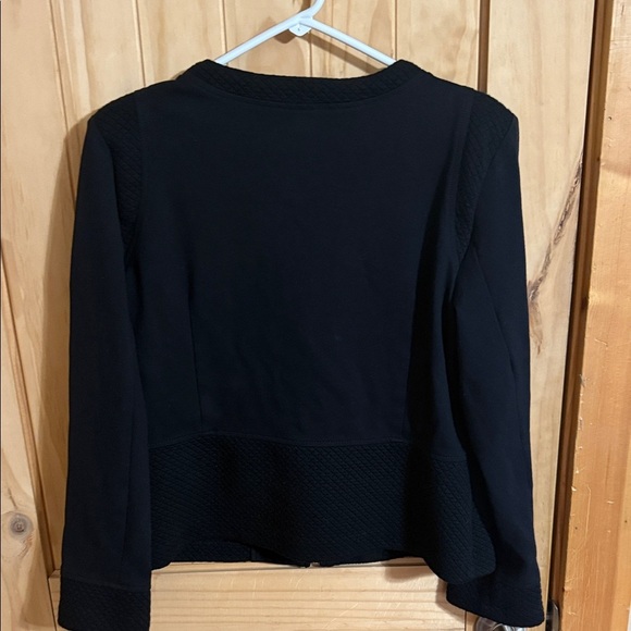 Roz & Ali Women's Black Textured Blazer - Picture 3 of 5